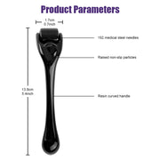 Beard Growth Kit with Microneedle Roller featuring 192 medical steel needles and a resin curved handle for thicker, fuller beard growth. Includes raised non-slip particles for better grip and precision.