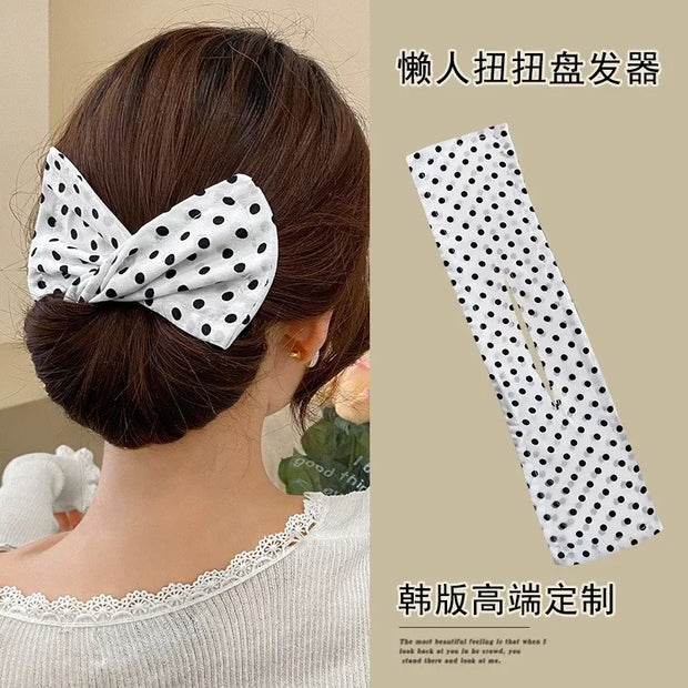 Haarnadel-Styling-Tool mit Schleife für schnelle und süße Dutts