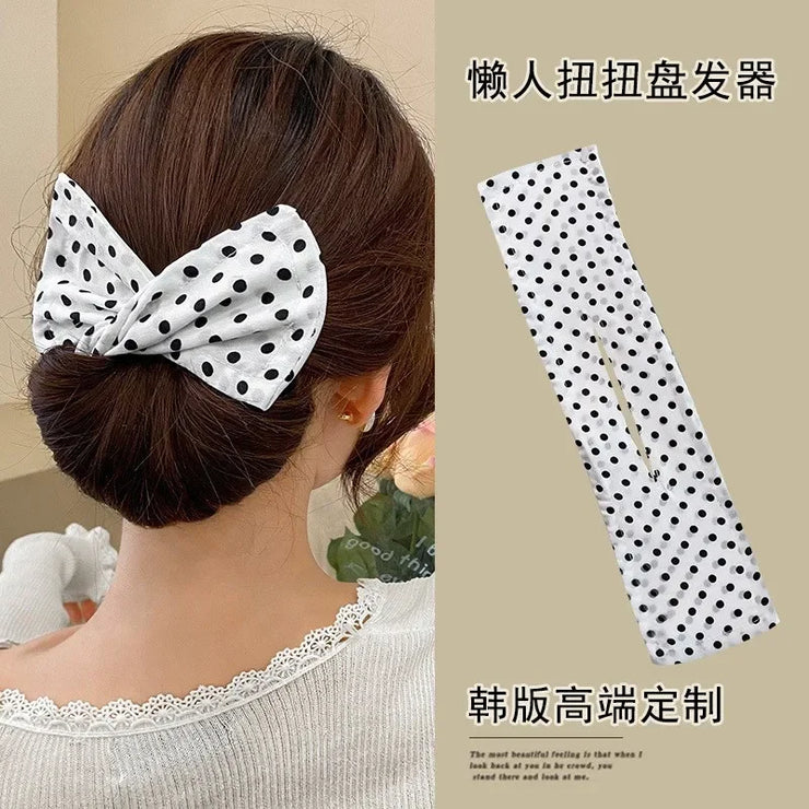 Haarnadel-Styling-Tool mit Schleife für schnelle und süße Dutts