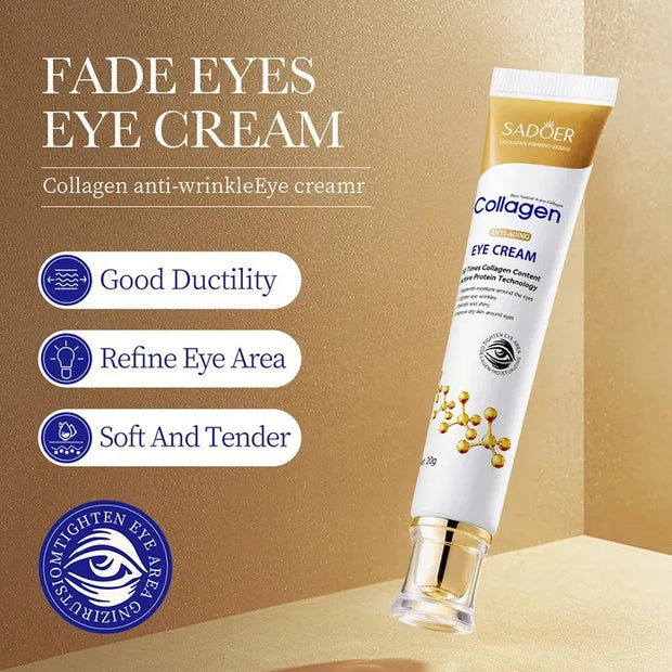 Kollagen-Retinol-Augencreme gegen Augenringe und Tränensäcke