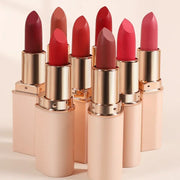 Deep Red Matte Lipstick Waterproof Non Stick Velvet
