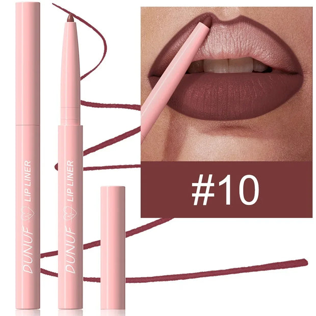 Tapered Lip Liner Pencil Langanhaltender, matter, wasserfester Lipliner