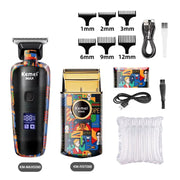 Rechargeable Graffiti Hair Clipper Professional Trimmer