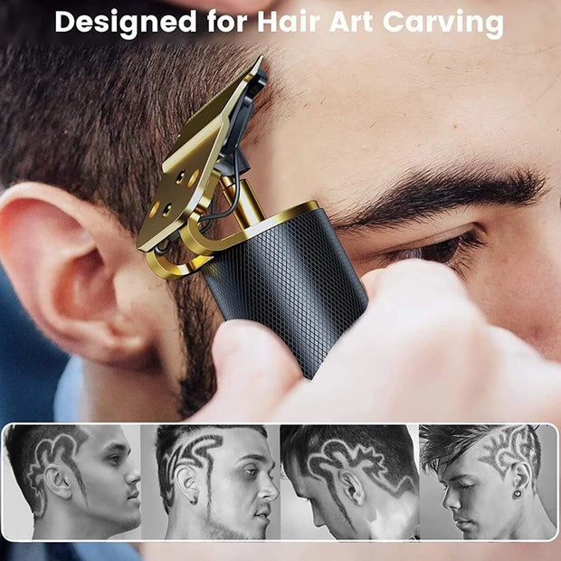 Professional Wireless Hair Clipper & Beard Trimmer for Men