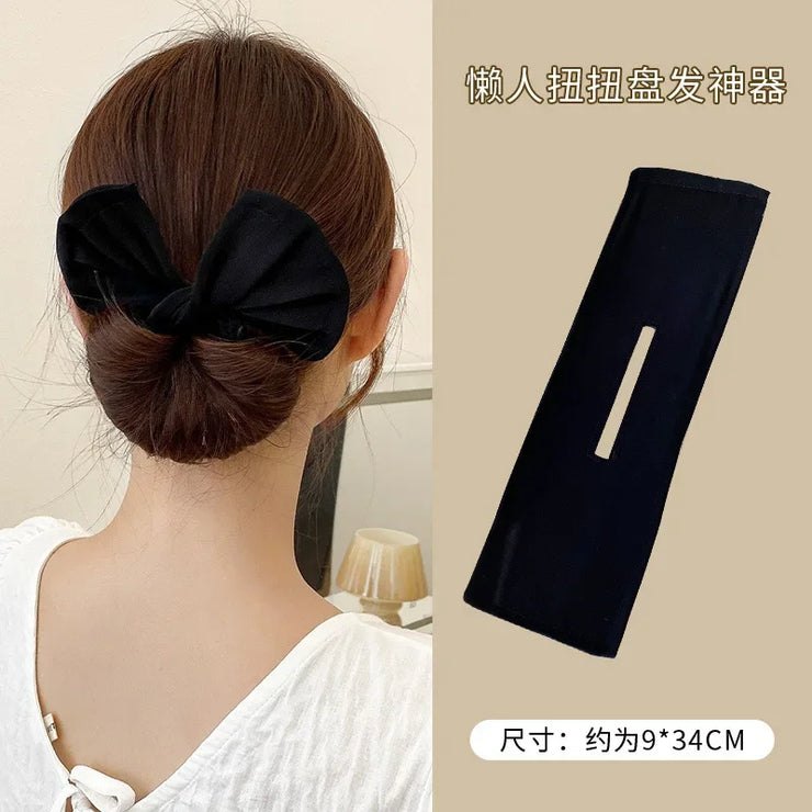 Haarnadel-Styling-Tool mit Schleife für schnelle und süße Dutts