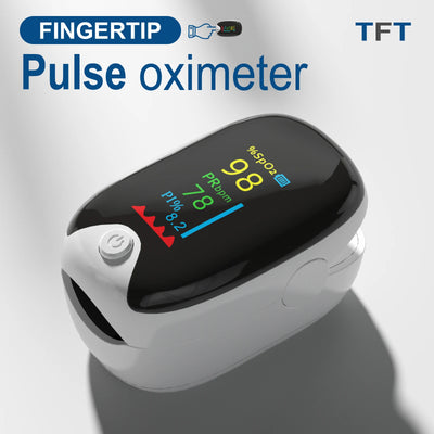 Medizinisches Fingerpulsoximeter, Sauerstoffsättigung und Herzfrequenzmonitor