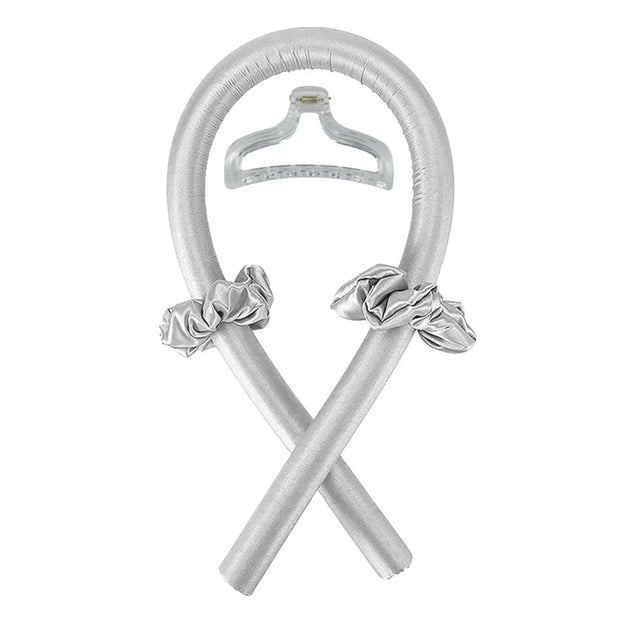 Hitzefreies Lockenstab-Stirnband aus Seide für weiche Locken ohne Hitze