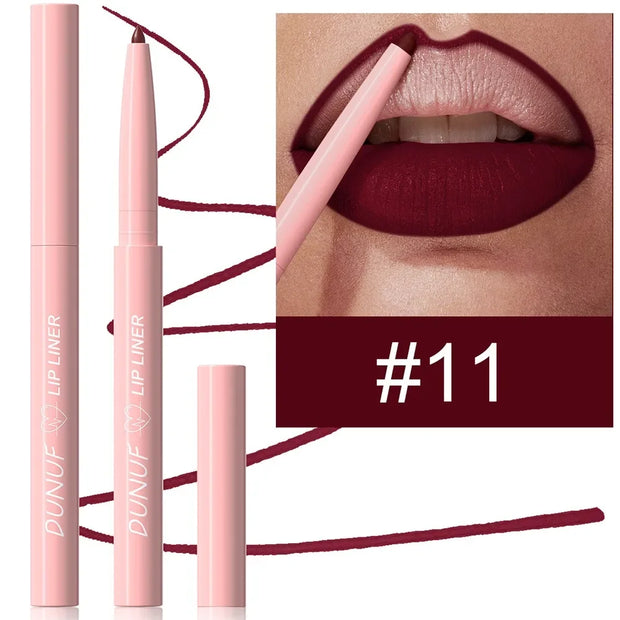 Tapered Lip Liner Pencil Langanhaltender, matter, wasserfester Lipliner