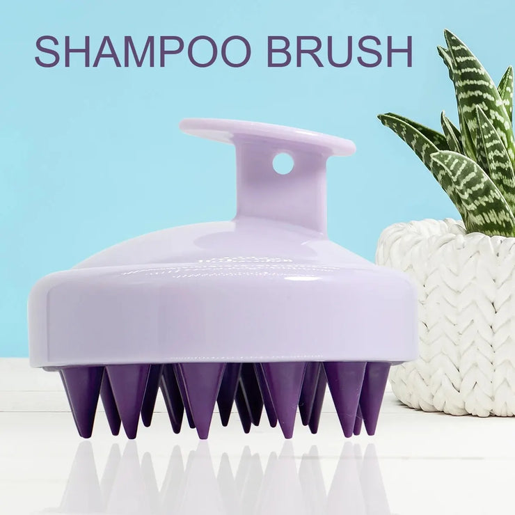 Shampoobürste für die Kopfhautmassage aus Silikon