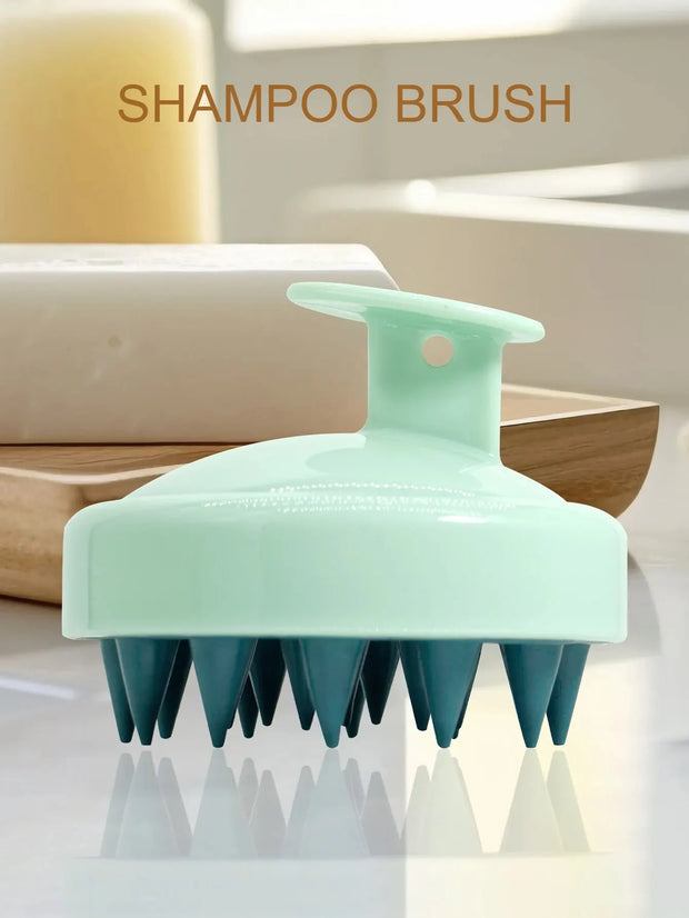 Shampoobürste für die Kopfhautmassage aus Silikon