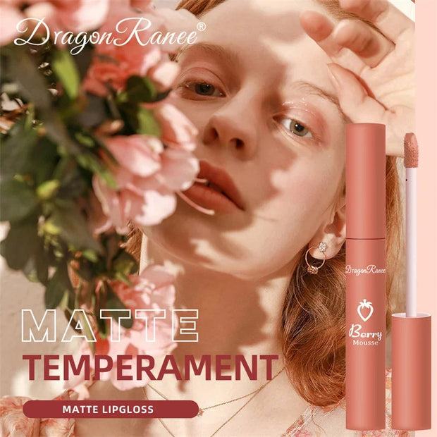Flüssiger Lippenstift, langanhaltend, matt, samtig, wasserfest