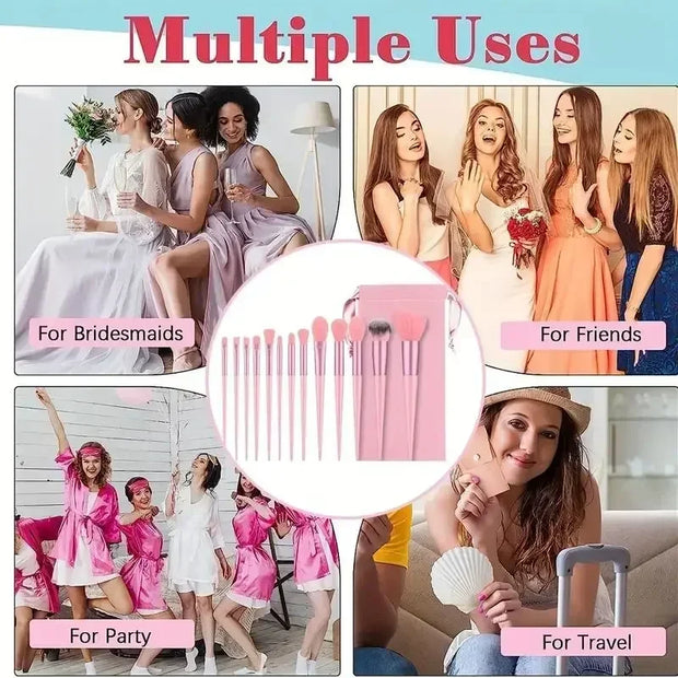 Synthetisches Make-up-Pinsel-Set, weich und tierversuchsfrei
