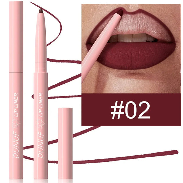 Tapered Lip Liner Pencil Langanhaltender, matter, wasserfester Lipliner