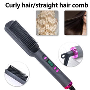 Electric Hot Comb Anti Scald Straightening Brush