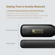 Professional Titanium Hair Straightener LCD Dual Voltage