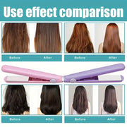 Mini Hair Straightener Ceramic Quick Heat for Bangs & Curls