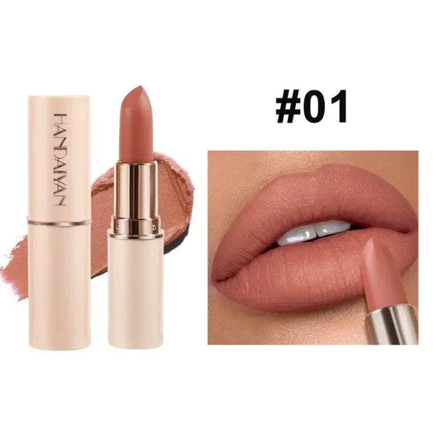 Deep Red Matte Lipstick Waterproof Non Stick Velvet