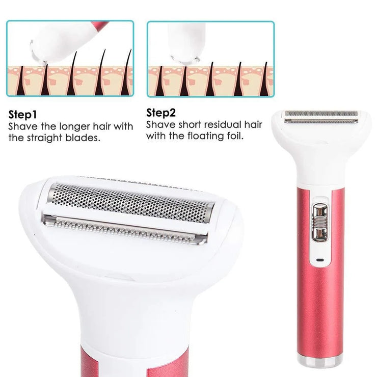 Elektrischer Damenrasierer All-in-One Intimpflege-Trimmer