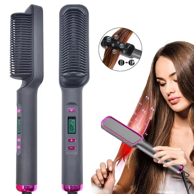 Electric Hot Comb Anti Scald Straightening Brush