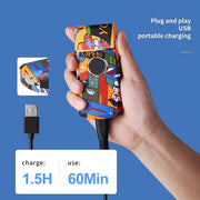 Rechargeable Graffiti Hair Clipper Professional Trimmer