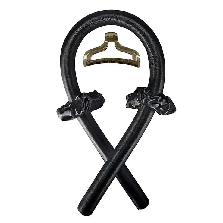Hitzefreies Lockenstab-Stirnband aus Seide für weiche Locken ohne Hitze