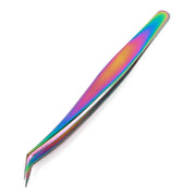 Stainless Steel Eyelash Tweezers High Precision Anti Static