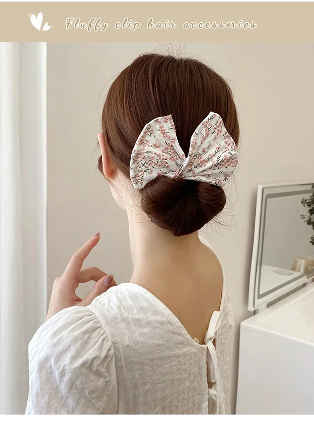 Haarnadel-Styling-Tool mit Schleife für schnelle und süße Dutts