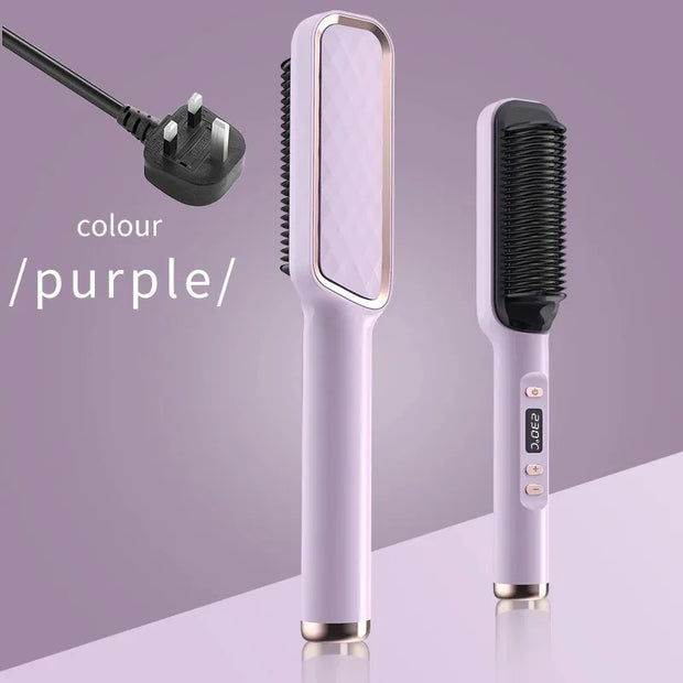 Electric Hot Comb Anti Scald Straightening Brush