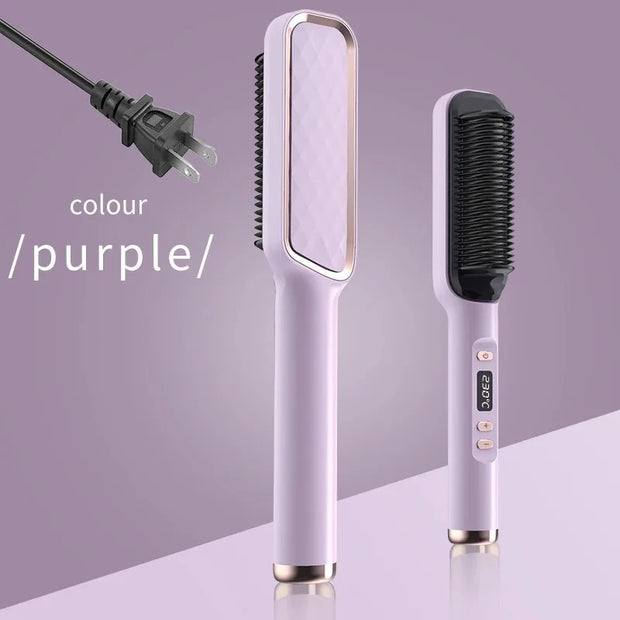 Electric Hot Comb Anti Scald Straightening Brush