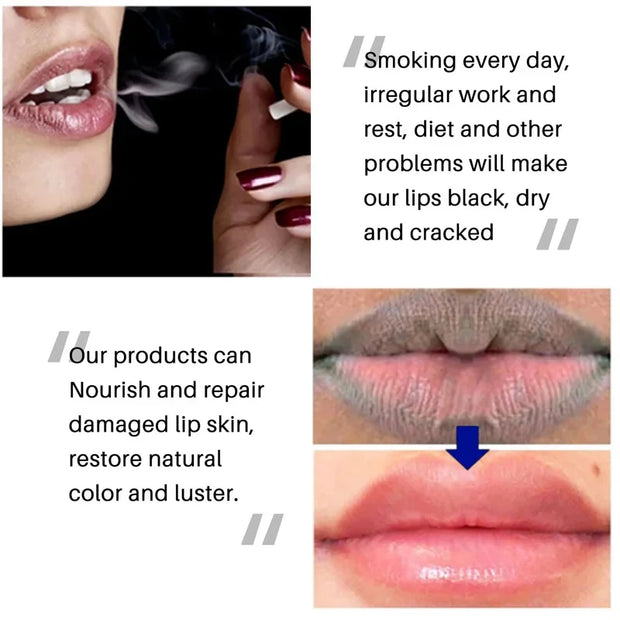 Dunkler Lippenbalsam, aufhellendes, peelendes, feuchtigkeitsspendendes Glanzöl