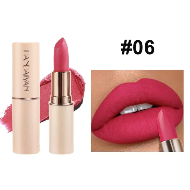 Deep Red Matte Lipstick Waterproof Non Stick Velvet