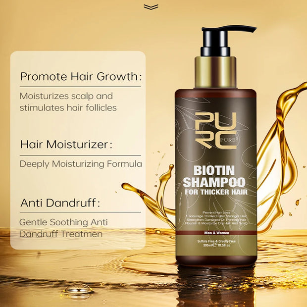 Hair Growth Shampoo for Anti Hair Loss Treatment And Thicker Hair