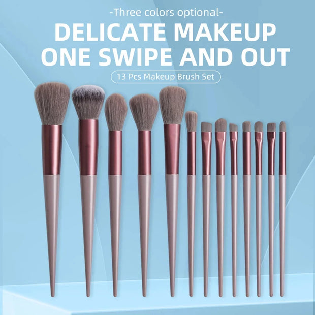 Make-up-Pinsel-Set, weiche Faserpinsel