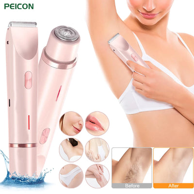 Elektrorasierer für Damen, Bikinizone und Gesichtstrimmer