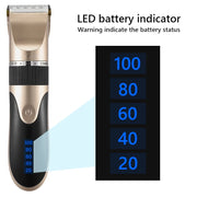 Professional USB Hair Clipper Ceramic Blade Trimmer