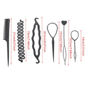 Magisches Haarstyling-Set, DIY-Flecht- und Dutt-Tools