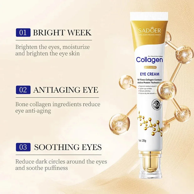Kollagen-Retinol-Augencreme gegen Augenringe und Tränensäcke