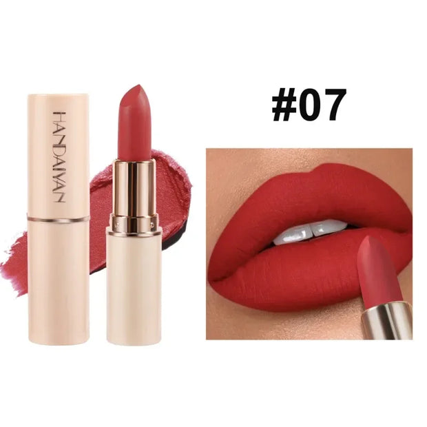 Deep Red Matte Lipstick Waterproof Non Stick Velvet
