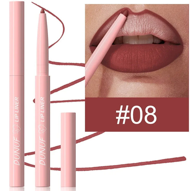 Tapered Lip Liner Pencil Langanhaltender, matter, wasserfester Lipliner