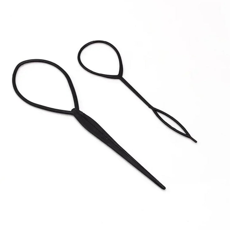 Magic Topsy Tail Haarwerkzeug Kunststoffschlaufe für Zöpfe und Pferdeschwänze