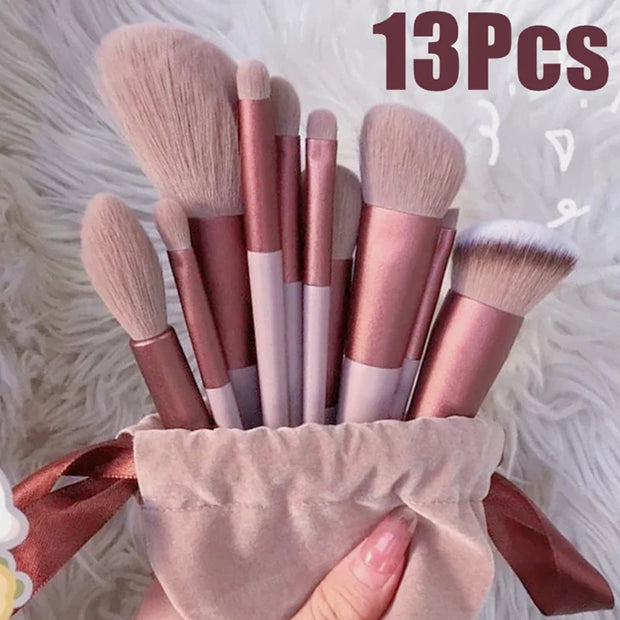 Make-up-Pinsel-Set, weiche Faserpinsel
