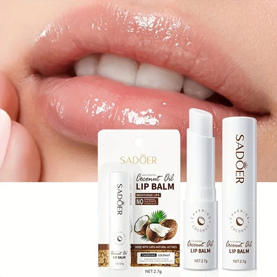 Kokosnuss-Lippenbalsam, nährende, feuchtigkeitsspendende Tagespflege