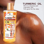 Feuchtigkeitsspendende Massage und Aromatherapie mit ätherischem Kurkumaöl