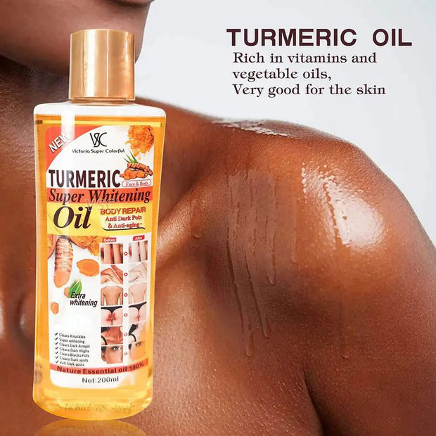Feuchtigkeitsspendende Massage und Aromatherapie mit ätherischem Kurkumaöl