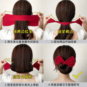 Haarnadel-Styling-Tool mit Schleife für schnelle und süße Dutts