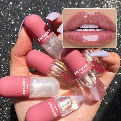 Lippenbalsam in Minikapseln, feuchtigkeitsspendender, aufpolsternder Gloss