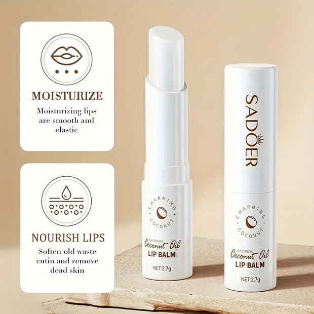 Kokosnuss-Lippenbalsam, nährende, feuchtigkeitsspendende Tagespflege
