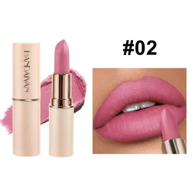 Deep Red Matte Lipstick Waterproof Non Stick Velvet