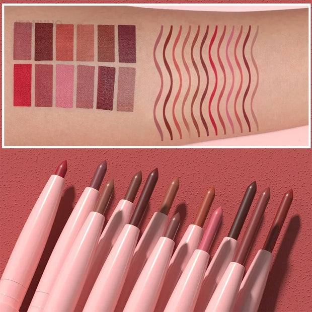 Tapered Lip Liner Pencil Langanhaltender, matter, wasserfester Lipliner