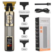 Vintage Electric Hair Clipper Dragon Carving Trimmer